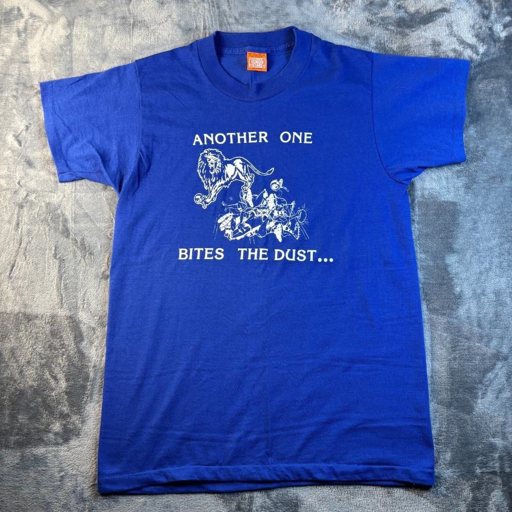 True‎ VTG 80s Detroit Lions x Queen Band NFL Tee Super Screen Stars